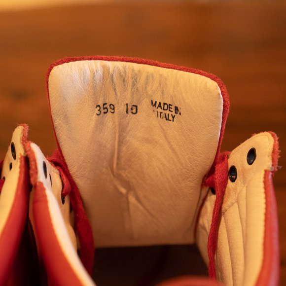 Men’s Del Toro Red Suede Designer High Tops - Picture 4 of 5